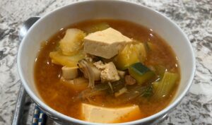 Korean soybean paste soup